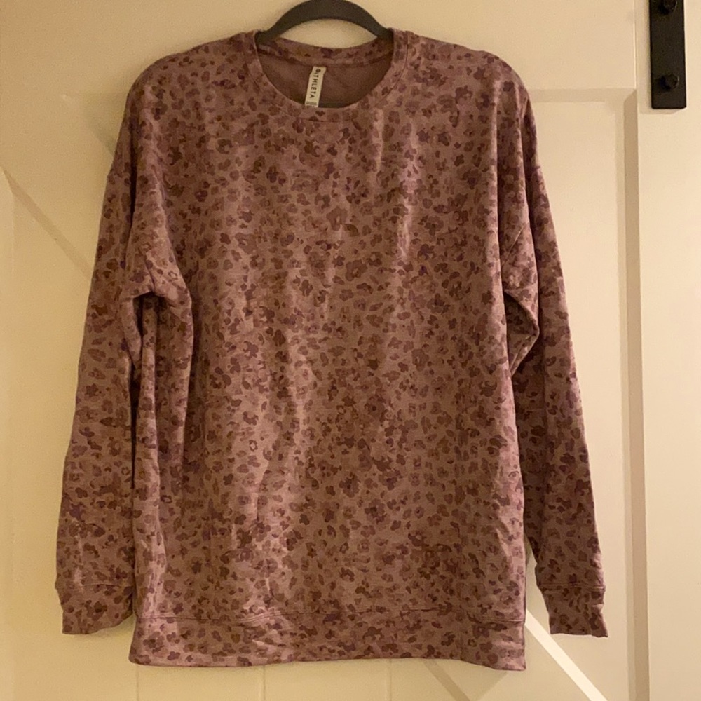 NWOT Athleta Floral Sweatshirt Medium